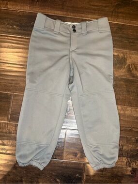 Mizuno Youth Large Girls Fastpitch Softball Pants - Charcoal Gray